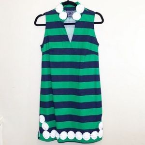 Sail to Sable Navy & Green Shift Dress